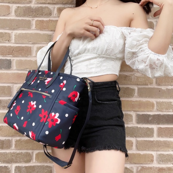 Kate Spade ♠️ Floral Satchel & Crossbody - Picture 5 of 6